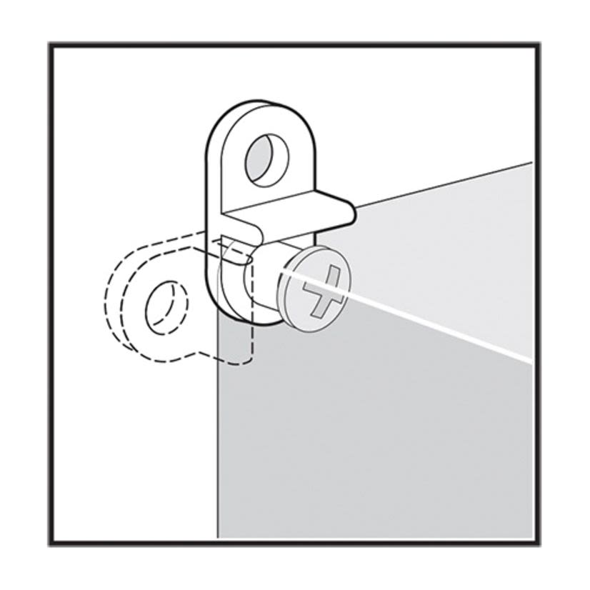 Hoffman QLINE QEMFK Q41Y Mounting Bracket Kit, For Use With QLine E Enclosures, Polycarbonate