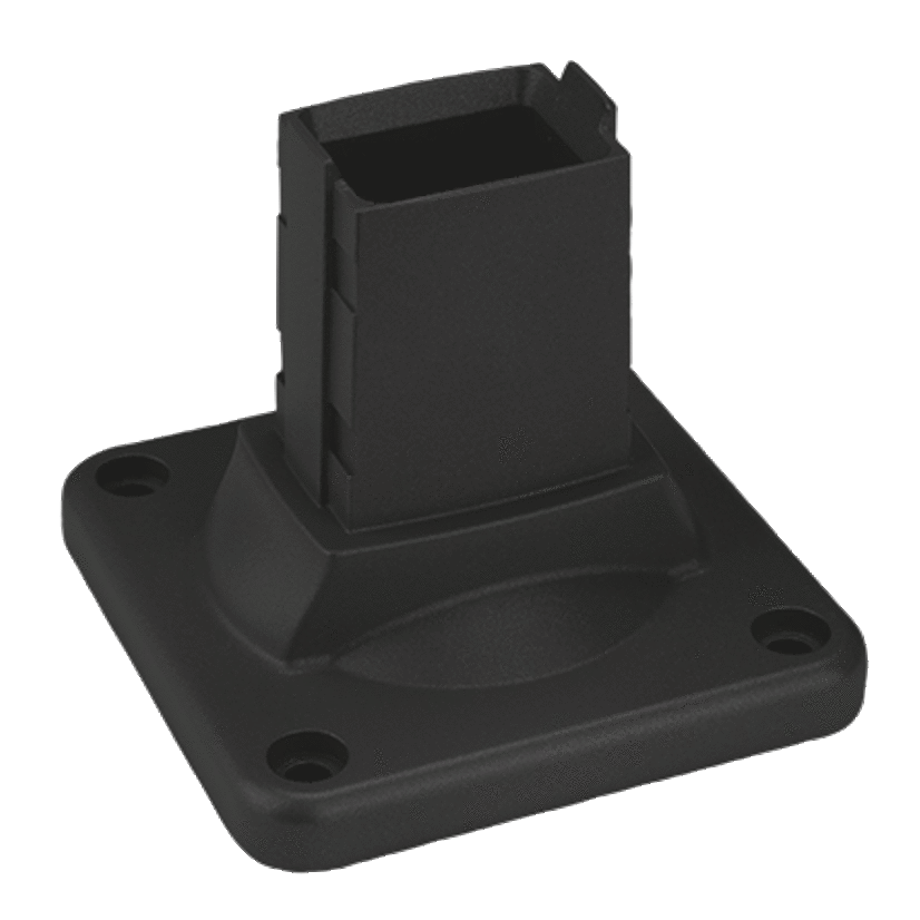 Hoffman SYSPEND S1MWF CS5 Wall Flange, For Use With SYSPEND 180-MAX Suspension System, Die Cast Aluminum, Black