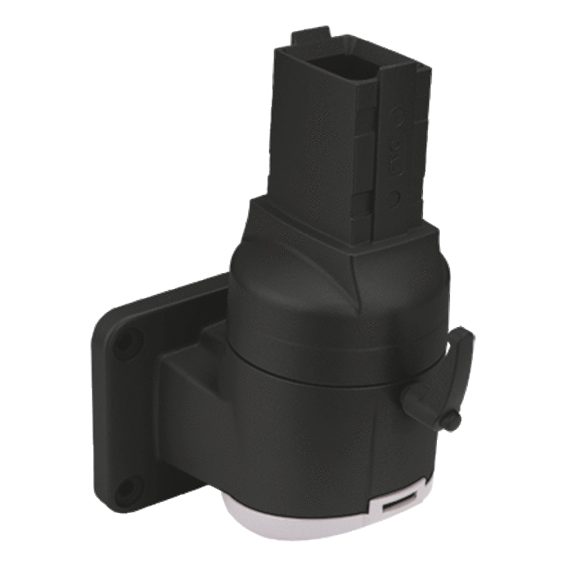 Hoffman SYSPEND S1MWJV CS5 Vertical Wall Joint, For Use With SYSPEND 180-MAX Suspension System, Die Cast Aluminum, Black