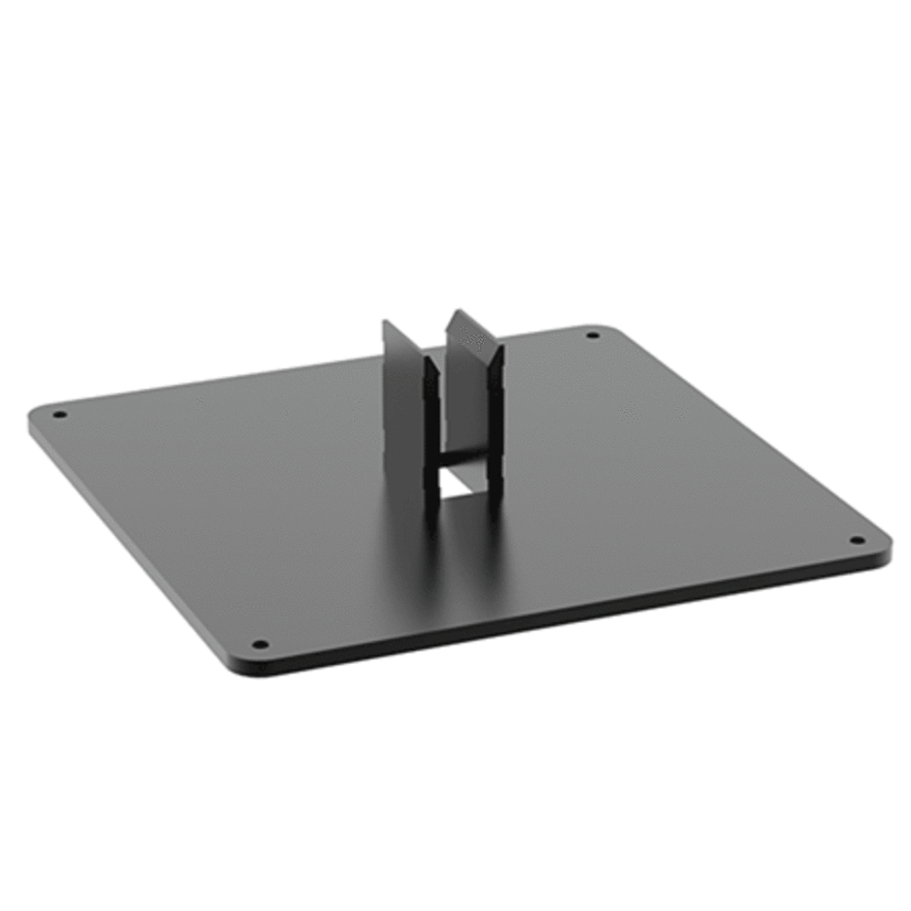 nVent HOFFMAN SYSPEND™ CS4 Small Pedestal Base, 15.83 in L x 15.83 in W x 4.41 in H, Cast Aluminum, Black