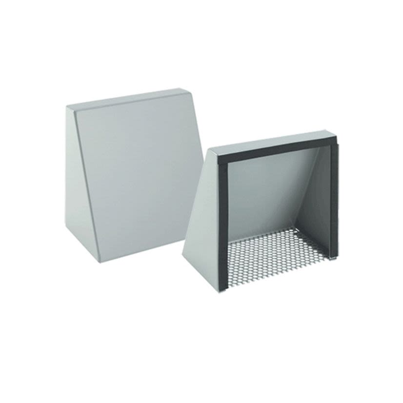 nVent HOFFMAN T6S3RSS D85 Fan Shroud Kit, 8 in L x 8 in W x 1.44 to 4.69 in THK, For Use With 6 in Fan, Stainless Steel