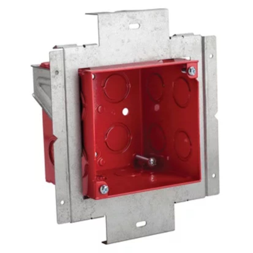 nVent CADDY TB435FB Fire Alarm Box Mounting Plate, Steel