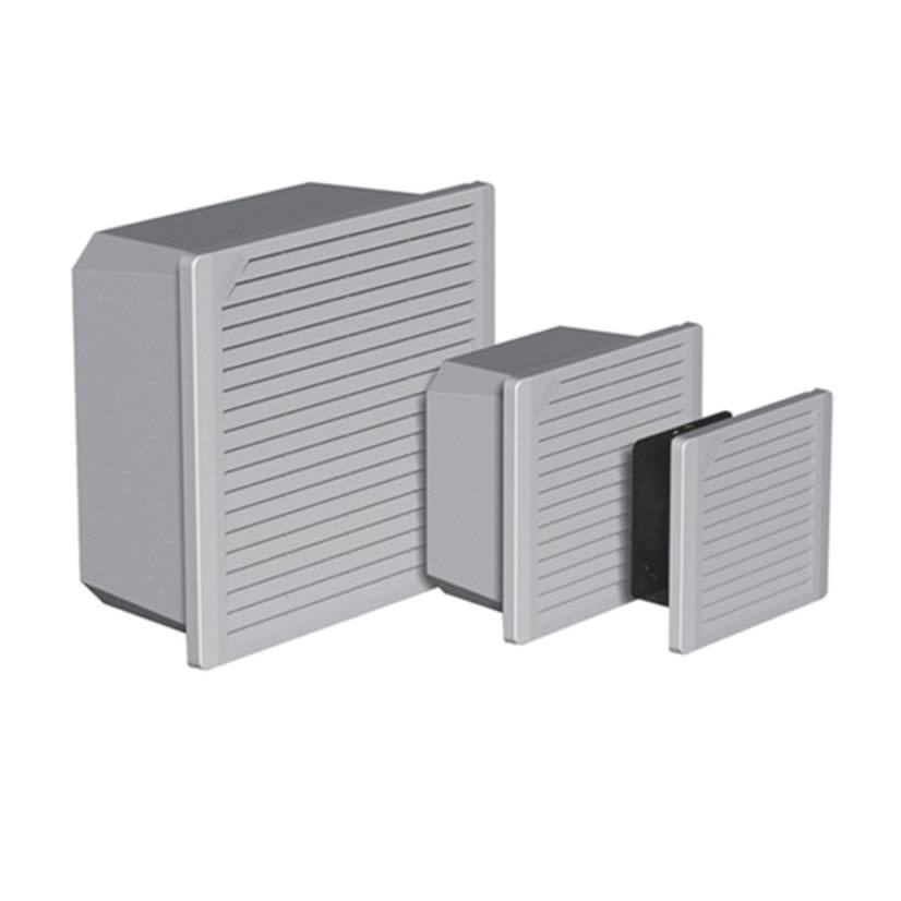 nVent HOFFMAN TFP62 D85 TFP Filter Fan, 230 VAC, 0.18/0.23 A, 39/35 W Power Rating, 117/140 cfm Air Flow, NEMA 1 Enclosure