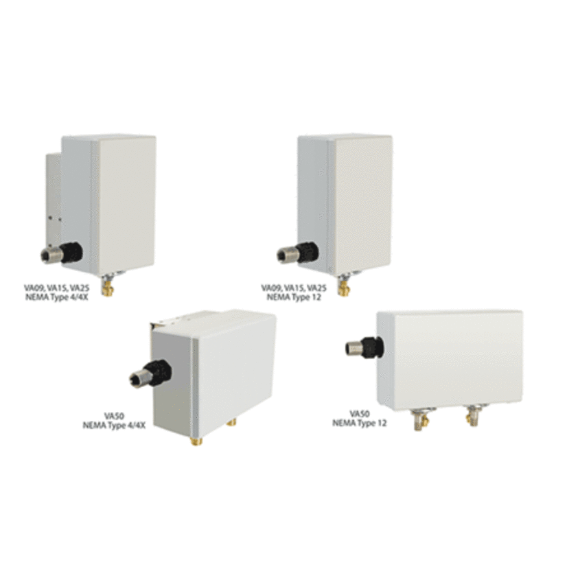 nVent HOFFMAN Vortex™ VA091604X MCLV AC Enclosure Cooler, 15 scfm/425 slpm Flow Rate, NEMA 4X/IP66 Enclosure, 900 Btu/hr