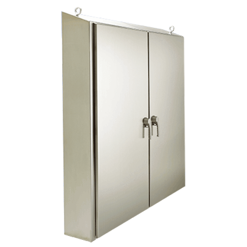 nVent HOFFMAN WATERSHED™ WS62XM6312SS Disconnect Enclosure, 62 in L x 63 in W x 12 in D, NEMA 4X/IP66 NEMA Rating, 304 Stainless Steel