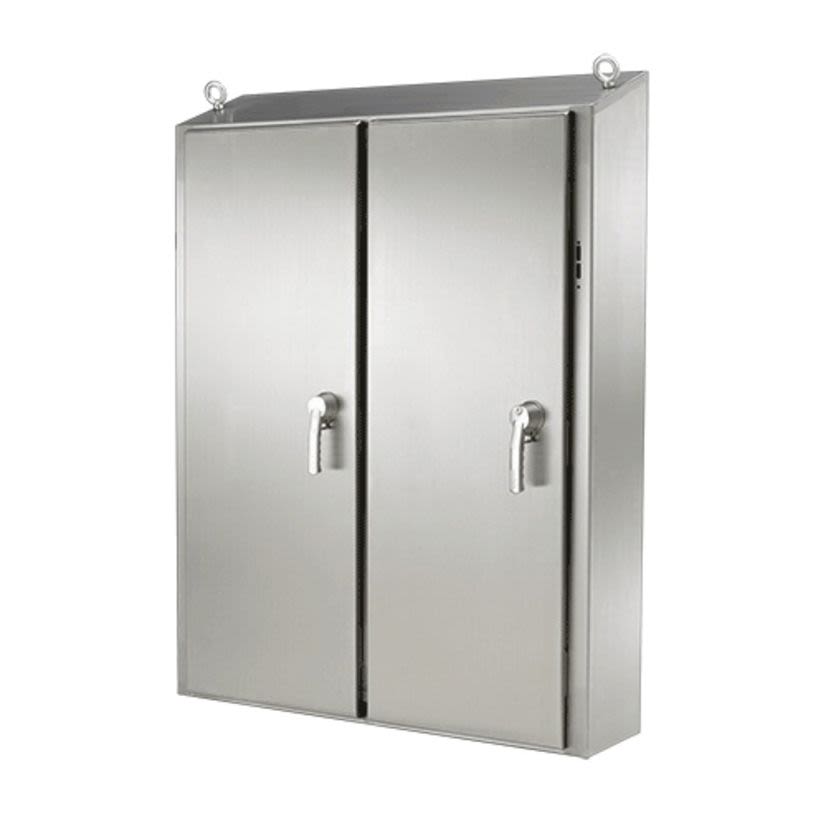 nVent HOFFMAN WATERSHED WS74XM6318SS WS2D Disconnect Enclosure, 74 in L x 63 in W x 18 in D, NEMA 4X/IP66 NEMA Rating, 304 Stainless Steel