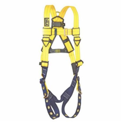 3M™ DBI-SALA® Fall Protection 1102000 Delta™ Multi-Purpose Unisex Harness, Universal, 420 lb Load, Polyester Strap, Tongue Leg Strap Buckle, Pass-Thru Chest Strap Buckle, Stainless Steel Grommet Leg Buckle/Zinc Plated Steel Chest Buckle