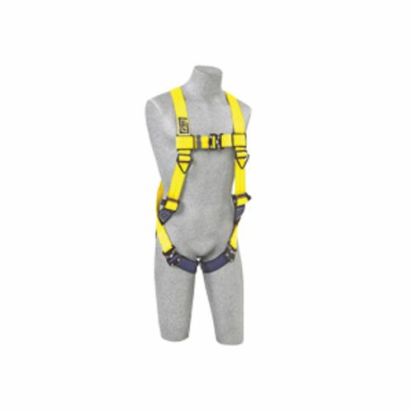 3M™ DBI-SALA® Fall Protection 1110600 Delta™ Multi-Purpose Unisex Harness, Universal, 420 lb Load, Repel™ Polyester Strap, Quick-Connect Leg Strap Buckle, Quick-Connect Chest Strap Buckle, Black/Yellow