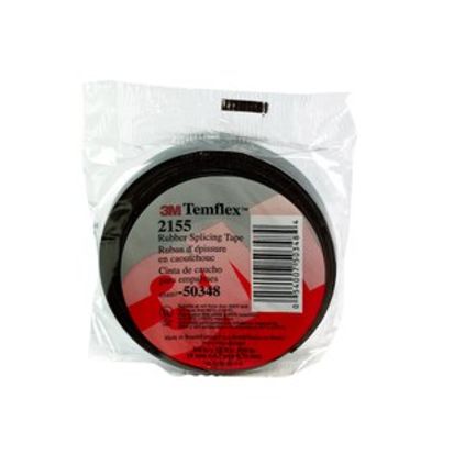 3M™ 7000089970  1-Sided General Purpose Splicing Tape, 22 ft L x 3/4 in W, 30 mil THK, Rubber Adhesive, Vinyl Backing, Black