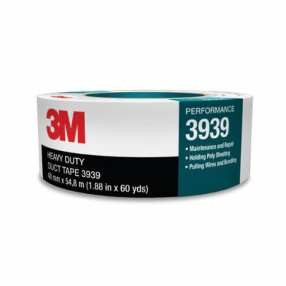 3M™ 7000028933  Heavy Duty Duct Tape, 54.8 M L X 48 mm W, 8.6 Mil Thk, Rubber Adhesive, Polyethylene Over Cloth Scrim Backing, Silver