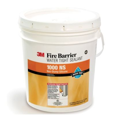 3M™ 7000006378  Watertight Fire Barrier Sealant, Pail, 3 hr Fire Rating, Light Gray, 300 deg F, <=53 g/L VOC