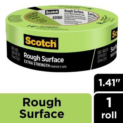 3M™ 7100185332 SCOTCH MASKING TAPE FOR HARD-TO-STICK SURFACES, 1.5A INDIVIDUAL WRAP, 36 MM X 55 M