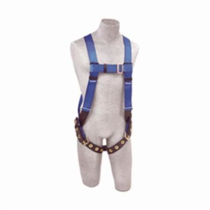 3M™ Protecta® Fall Protection AB17550 First™ Harness, Universal, 310 lb Load, Polyester Strap, Tongue Leg Strap Buckle, Steel Hardware, Blue