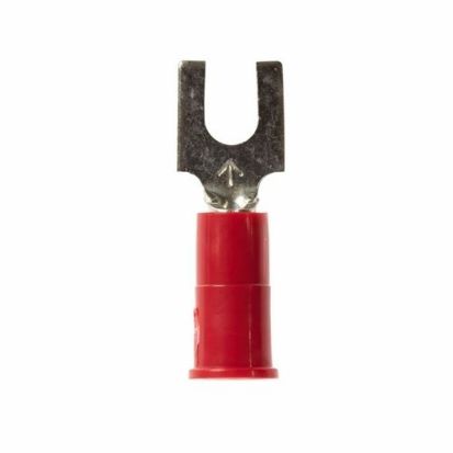 3M™ 7000133653  Highland™ Insulated Block Fork Terminal, 22 to 18 AWG Conductor, 0.85 in L, Butted Seam Barrel, Copper