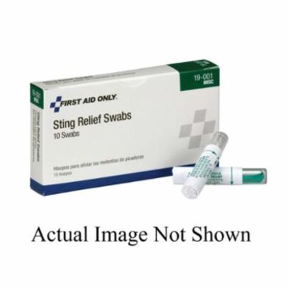 Acme United Pac-Kit® 19-001 Anesthetic Anti-Septic Sting Relief Swab, 4 in L x 3/4 in W x 2-1/4 in H