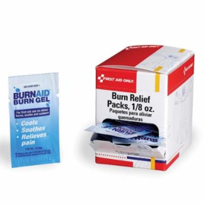 Acme United First Aid Only® G469 Burn Gel Packet, Box/Wrapped Pack Packing, Formula: 2% Lidocaine HCL