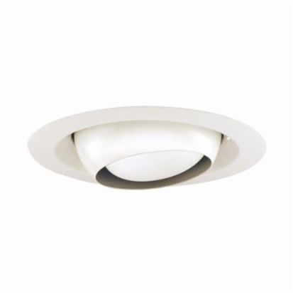 Acuity Brands JUNO® 229 WH Adjustable Regressed Eyeball Trim, 8 in OD, Incandescent Lamp, For Use With IC2, TC2, IC21, IC22, IC23, APT2 Series Housing