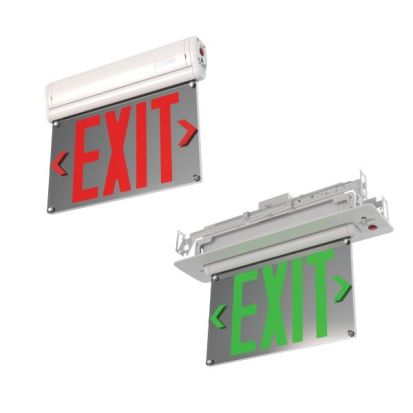 Lithonia Lighting BE W R SM M6 Edge-Lit Exit Sign
