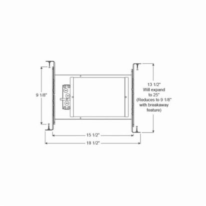 Acuity Brands JUNO® Air-Loc® IC928 Sloped Recessed Lighting Housing, Incandescent Lamp, IC Insulation, 120 VAC, 6-9/16 x 8-7/32 in Ceiling Opening, Aluminum Housing