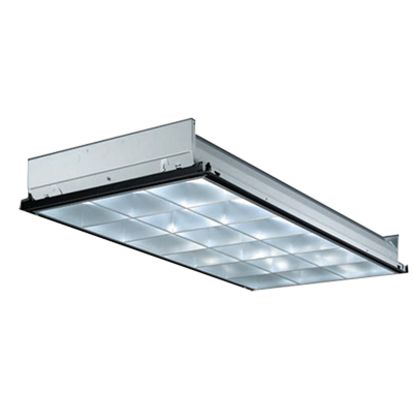 Acuity Brands Lithonia Lighting® Contractor Select™ PT3 MV Multi-Volt Parabolic Troffer, (3) Fluorescent/T8 Lamp, 96 W Fixture, 120 to 277 VAC, Steel Housing