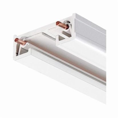 Acuity Brands JUNO® Trac-Lites™ R 4FT WH 1-Circuit Trac System, 4 ft L x 1-3/8 in W x 1/2 in D, Extruded Aluminum