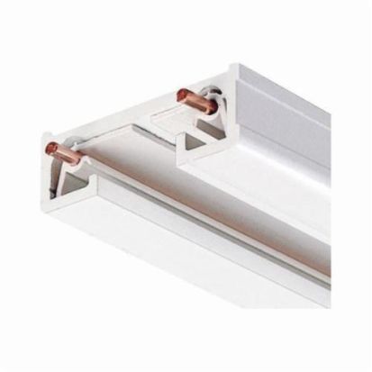 Acuity Brands JUNO® Trac-Lites™ R 8FT WH 1-Circuit Single Circuit Track, 91-7/8 in L x 1-3/8 in W, Aluminum