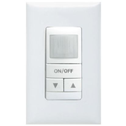 Acuity Brands Sensor Switch™ WSX D WH Wallstation Wall Switch Sensor, 120 to 277 VAC, Passive Infrared Sensor, 20 ft Coverage, 180 deg Viewing, Wall Mount