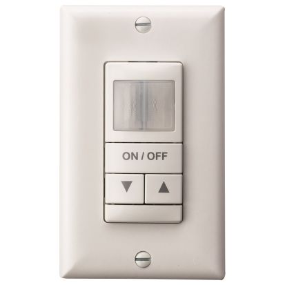 Acuity Brands Sensor Switch™ WSX PDT D WH WSX PDT Wallstation Wall Switch Sensor, Passive Infrared/Microphonics™Dual Technology Sensor, 20 ft Coverage, 180 deg, Wall Mount