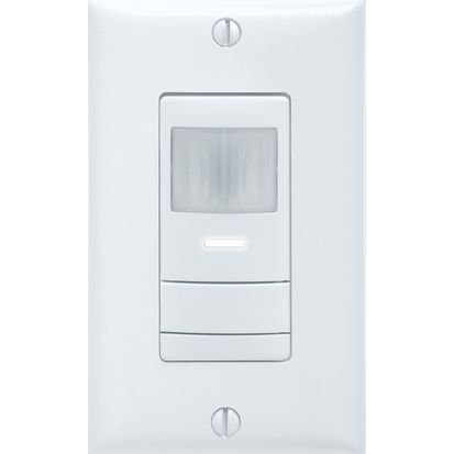 Sensor Switch WSX WH Rectangular Single Relay Wall Mount Occupancy Sensor