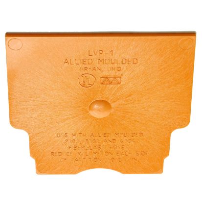 Allied Moulded LVP-1 Low Voltage Divider plate, 3-5/16 in W, PVC Coated, For Use With 2302, 3303, 4304, 5305 and 9314 Series Fiberglass Wall Box