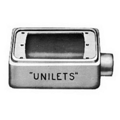 Appleton® Unilet® FS-1-75 Type FS Heavy Duty Device Box, Malleable Iron, 25 cu-in, 1 Gangs, 1 Outlets, 1 Knockouts