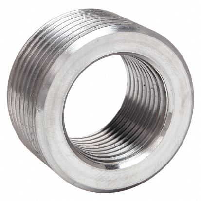 Calbrite S61000FB05 Reducing Bushing: 316 Stainless Steel, Polished, 1 in x 1/2 in Trade Size