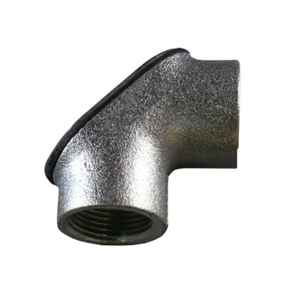 Emerson Electric Appleton® FFL-50 Female Gasketed Watertight Pulling Elbow, 1/2 In Trade, 90 Deg, Malleable Iron, Triple-coated