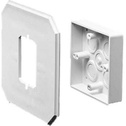 Arlington 8081 Siding Box Kit With Flange, Plastic, 15-1/2 cu-in Capacity, 1 Gang, 6.65 in L x 6.65 in W x 1.28 in H