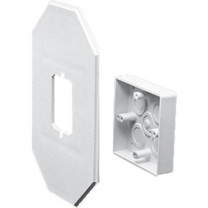 Arlington 8081DBL Double Siding Box Kit With Flange, Plastic, 15-1/2 cu-in Capacity, 1 Gang, 6.625 in L x 10.5 in W x 1.28 in H