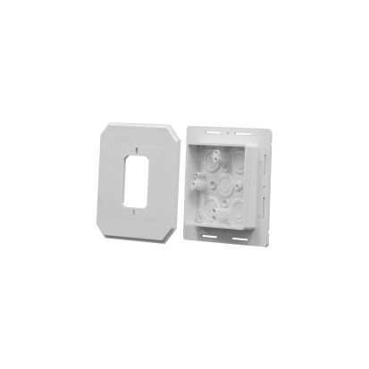 Arlington 8081F Siding Box Kit, Plastic, 15.5 cu-in Capacity, 6.65 in L x 6.65 in W x 1.28 in H