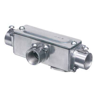 Arlington AnyBODY™ 935 5-in-1 Conduit Body With Cover, Gasket, LB Body, 2 in Hub, 69-1/2 cu-in Capacity, Copper Free Die Cast Aluminum