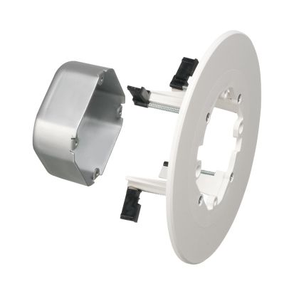 Arlington Cam-Light™ FL430S Mounting Box With Knockout, Steel, 17 cu-in Capacity, 2 Knockouts, 2.375 in H x 7.345 in W x 2.375 in D