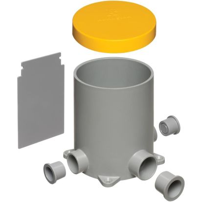 Arlington FLBC4500 Adjustable Non-Metallic Floor Box With Plug