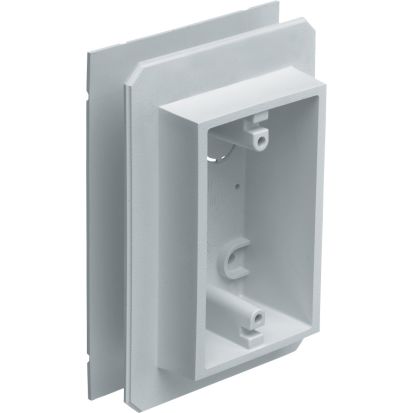 Arlington FS8091F 1-Piece Weatherproof Device Outlet Box With Knockout, Plastic, 19.4 cu-in Capacity, 1 Gangs, 1 Outlets, 2 Knockouts, 6.558 in L x 4.511 in W x 2.107 in H