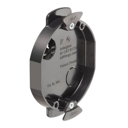 Arlington FSC405R Low Profile Sconce Box, Plastic, 5 cu-in Capacity, 3.5 in L x 3.76 in W x 0.562 in H