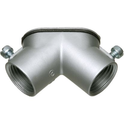 Arlington HL5000 Pulling Elbow With Cover, 1/2 in Trade, 90 deg, Die Cast Zinc