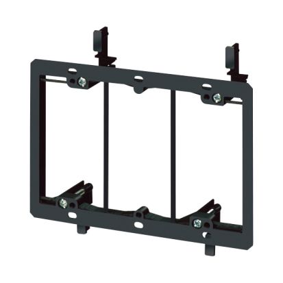 Arlington LV3 LV Series 3-Gang Low Voltage Mounting Bracket, For Use With Cable Management System, Surface Mount, Plastic