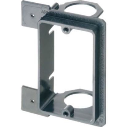 Arlington LVMB1 Low Voltage Mounting Bracket, 1 Gangs, Plastic, Surface Mount, For Use With 1/2, 5/8 in Drywall, 4.158 in L x 3.147 in W x 1.9 in D x 1.9 in H