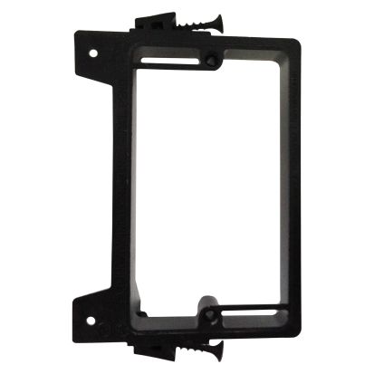 Arlington LVS1 LV Series 1-Gang Low Voltage Mounting Bracket, For Use With Cable Management System, Threaded Mount, Plastic