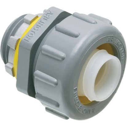 Arlington NMLT50 Form B Straight Liquidtight Conduit Connector, 1/2 in Trade, UV-Rated Plastic