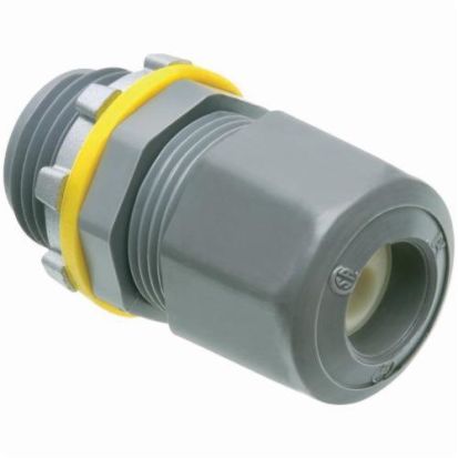 Arlington NMUF75 Compression UF Connector, 3/4 in Trade, 14/3 to 10/2 AWG Cable Openings, Plastic