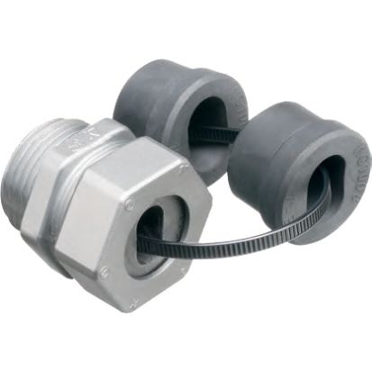 Arlington WTC200 Gland Service Entrance Cable Connector, 2 in Knockout, (2) 1/0 to 2/0 AWG Conductor, Die Cast Zinc