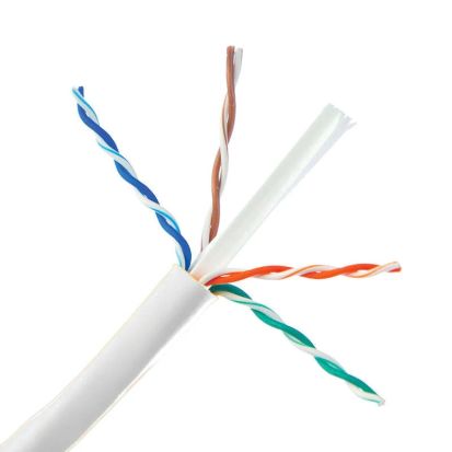 Belden® 2413 009A1000 Cat6+ 4pr U/UTP CMP Rib White