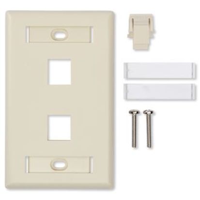 Belden® Ax102248 KCONN Faceplate 4-P SG Almond